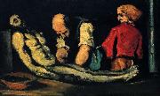 Paul Cezanne Vorbereitung auf das Begrabnis painting